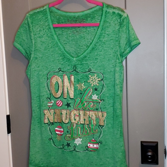 💜 2 for $30 💜 NEW "ON THE NAUGHTY LIST" Rockergirl XXL - Picture 3 of 7